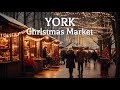 York Christmas Market 2023 - Walking tour in 4K 🇬🇧
