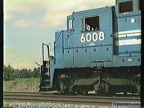 Classic Railroad Series 669 - CSX action at Vickers Crossing , Ohio 1992