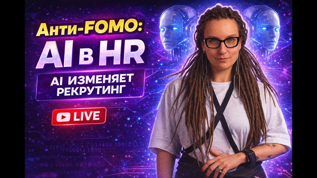Анти-FOMO: AI в HR — первый стрим на тему, как меняется рекрутинг в эпоху современных AI-моделей