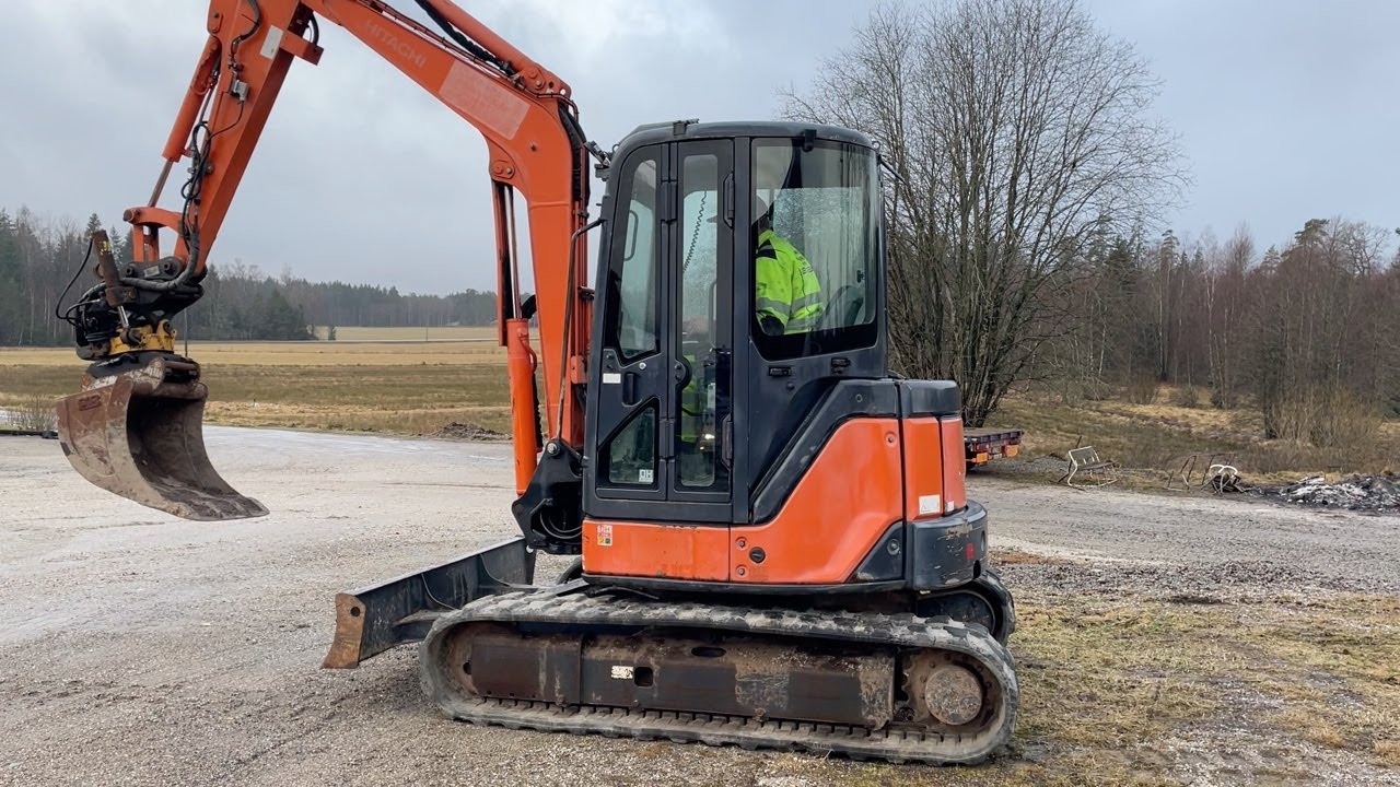 Grävmaskin Hitachi Zaxis 50u Vänersborg Klaravik Auktion 