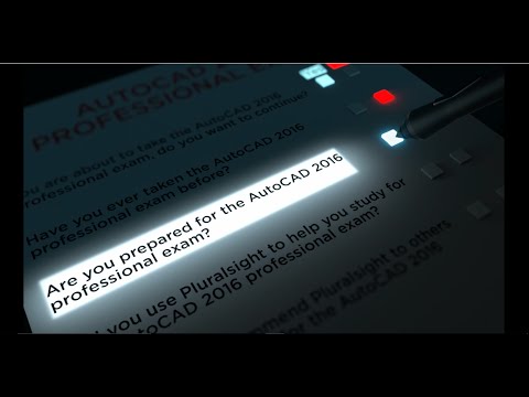 AutoCAD 2016 professional certification exam preparation