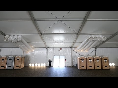 U.S. Customs and Border Protection is opening a new facility for migrants in Yuma, Arizona, near the Mexico border. The 500-person tent will house migrant families and children. (June 28)