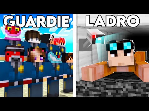 SCAPPO DALLA PRIGIONE DEI MIEI AMICI! GUARDIE E LADRI SU MINECRAFT!!