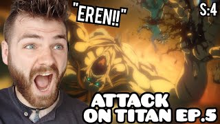 WHAT'S THE RUMBLING!!?! | ATTACK ON TITAN EPISODE 5 | SEASON 4 | New Anime Fan! | REACTION