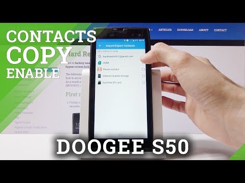 How to Transfer Contacts in DOOGEE S50 - Copy Contacts