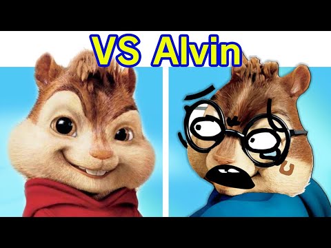 Friday Night Funkin' VS Alvin & Lyrics | Alvin and The Chipmunks (FNF I'm Alvin) (Horror)
