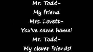 Sweeney Todd- My friends (lyrics)