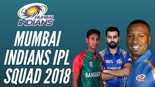 Mumbai Indians IPL Squad 2018 | Players List.