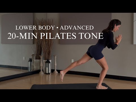 Day 7 | 20-Min Lower Body Tone (Advanced) No Equipment | 10 Day Pilates Tone Challenge