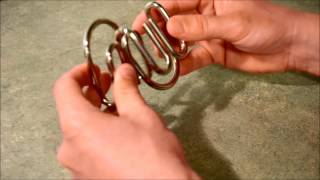 Double M Metal Ring Puzzle SOLUTION