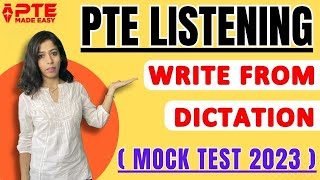 PTE Listening Write From Dictation | Proven Tips and Strategies