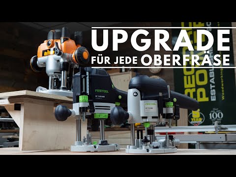 Tuning für jede Oberfräse - Schmale Kanten, Kreise und Flächen fräsen ohne Probleme