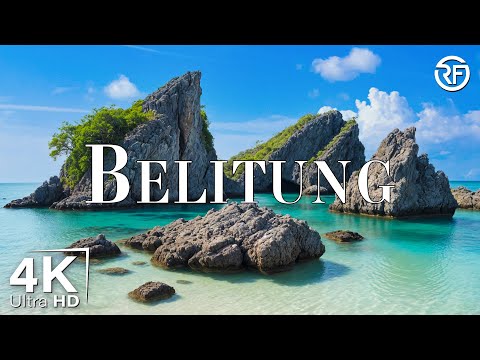 Belitung Island 4K Drone Nature Film - Calming Piano Music - Natural Landscape
