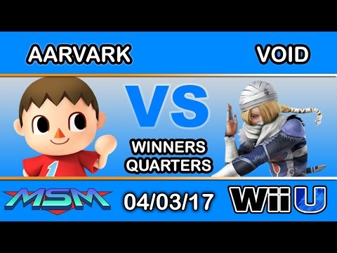 MSM 92 - BSD | Aarvark (Villager) Vs. CLG | VoiD (Sheik) Winners Quarters - Smash Wii U