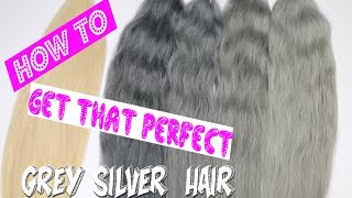 How to get grey / silver hair / 6 ways. Full step by step tutorial