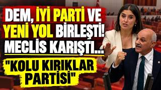 DEM, İYİ Parti ve Yeni Yol Birleşti! Meclis Karıştı... "Kolu Kırıklar Partisi"