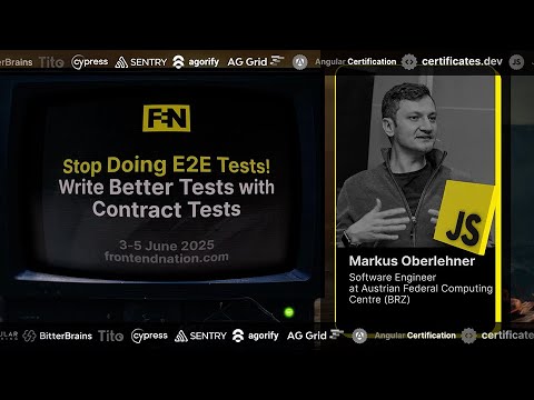 Frontend Nation 2025: Stop Doing E2E Tests! Write Better Tests with Contract