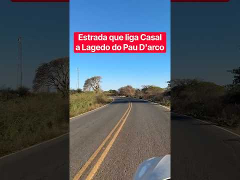 Estrada que liga o povoado de Casal ao povoado de Lageado do Pau D'arco no município de Lapão Bahia