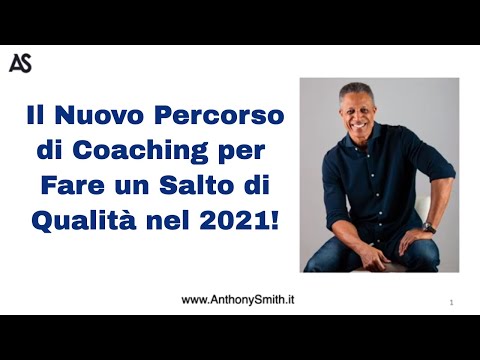 Percorso di Business Coaching con Business Coach Anthony Smith