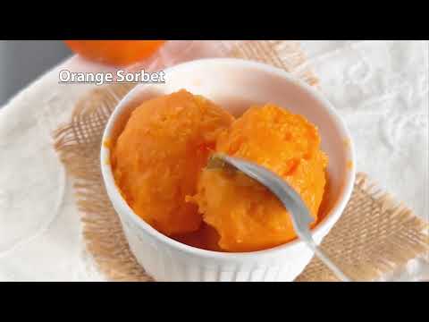 Simplest Ever 1 Ingredient Orange Sorbet Recipe