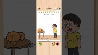 Brain Test 5 Level 61: His nose is itchy! Walkthrough