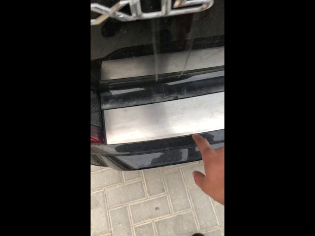 Вставка заднего бампера с хромом (2016+) Video 1