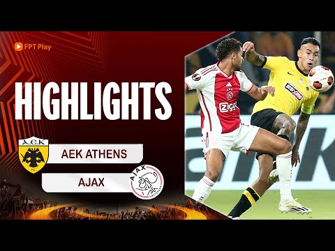 FC AEK Athens 1-1 AFC Amsterdamsche Football Club ...