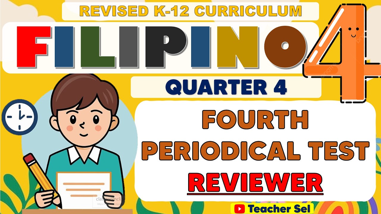Grade Filipino 4 Fourth Periodical Test Reviewer (Quarter 4) Revised K-12 #reviewer #Grade4