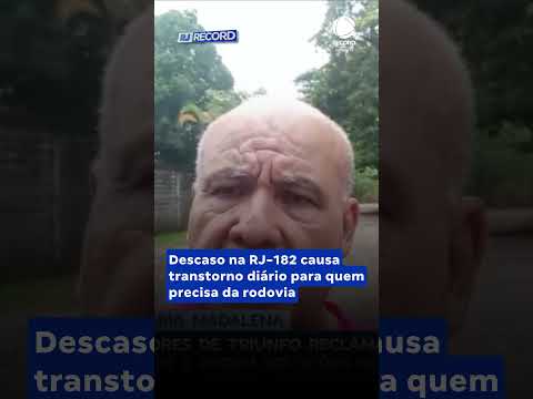 Rodovia RJ-182 sofre com buracos e falta de infraestrutura #shorts