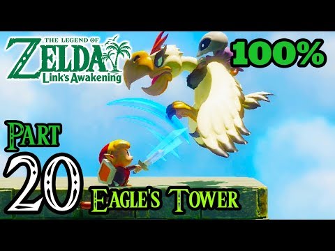 Zelda Link's Awakening Walkthrough 100% Switch - Part 20 - Eagle's Tower | Level 7 | Evil Eagle