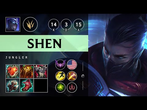 Shen Jungle vs Elise: Dominating - NA Master Patch 14.18
