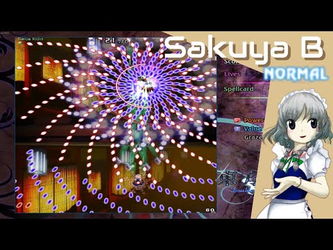 Touhou 14 - Double Dealing Character | Sakuya B Normal 1cc