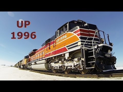 UP 1996 East, Ultra-Wide View on 2-19-2014