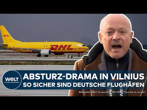 Video Thumbnail: VILNIUS: Nach Absturz von DHL-Flugzeug aus Leipzig! Sorge um Sicherheit deutscher Flughäfen wächst