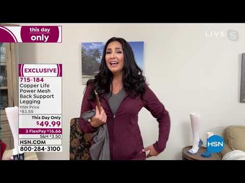 Copper Life Power Mesh Back Support Legging