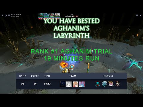 INSANE AGHANIM TRIAL 19 MINUTES END! (RANK #1 LEADERBOARD) FULL GAMEPLAY