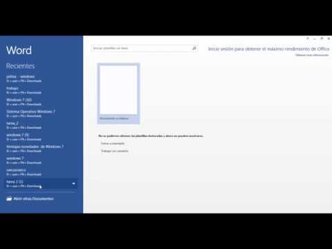 Entorno de Microsoft Word 2013 - Creando un documento