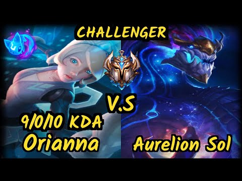 FNC.A MagiFelix (ORIANNA) vs AURELION SOL - 9/0/10 KDA MID CHALLENGER GAMEPLAY - EUW v9.7