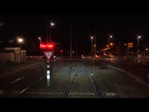 HTM tramlijn 16 Wateringen - Statenkwartier | omleiding | sinterklaas afroepinfo | GTL8 3106 | 2017
