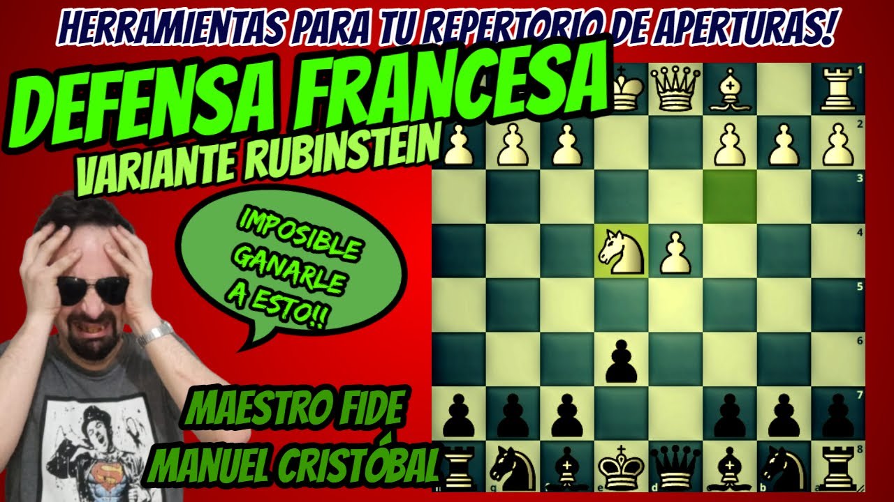 DEFENSA FRANCESA | Variante RUBINSTEIN | Ajedrez fácil!