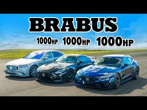NEW Brabus Rocket GTS v Brabus AMG GT v AMG S63: DRAG RACE