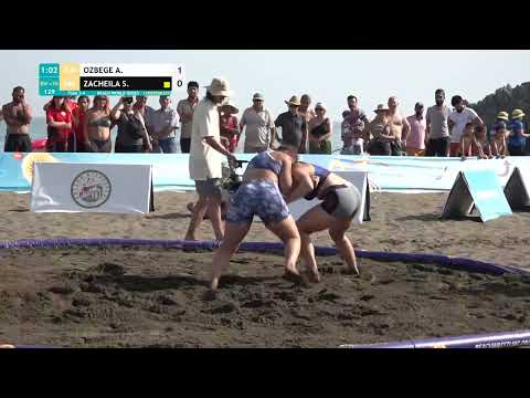 BRONZE Women's BW - +70 kg: A. OZBEGE (TUR) v. S. ZACHEILA (GRE)