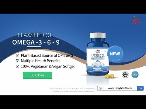 Istayhealthy flaxseed oil with essential omega 3 6 9 fatty a...