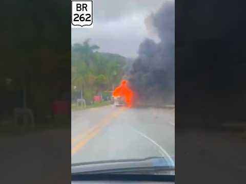Acidente na BR 262 em São Domingos do Prata MG.