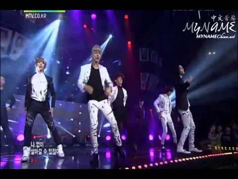 [MN中首]120608 MTV The Show MYNAME - Hello & Goodbye + 世容MC Cut