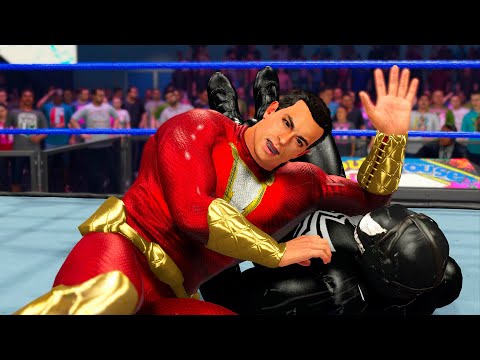 Shazam vs Venom | Superhero Wrestling Battle WWE 2K23