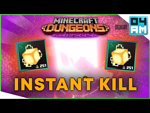 04AM - INSANE BOSS KILL GLITCH - Instantly Kill ANY Boss in Minecraft Dungeons [PATCHED]