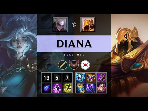 Diana Mid vs Azir - KR Grandmaster Patch 25.17