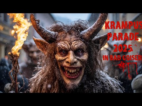 Krampus Parade 2025 in Bad Goisern 🇦🇹🔥 | Epic Austrian Winter Festival of Fire & Fear