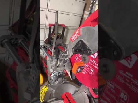 M18 Fuel Miter Saw Bevel zeroing and fine adjustment